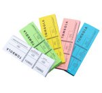 Bloc Tombola, 48 x 150 mm, 3 volets, assorti