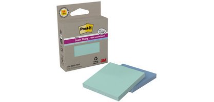 Super Sticky Recycled Notes, pink/yellow