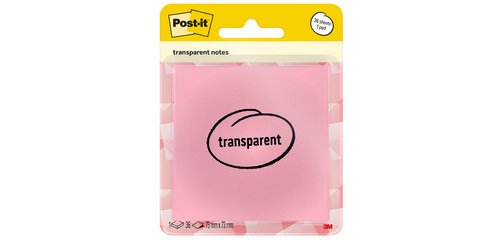 Bloc-notes transparent notes, orange pastel
