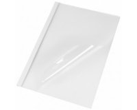 Chemise à reliure thermique, A4, brillant, 6 mm, blanc