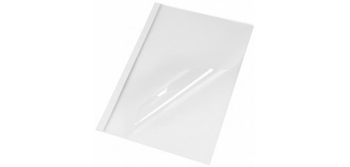 Chemise à reliure thermique, A4, brillant, 15 mm, blanc