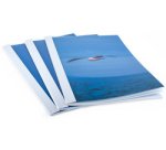 Chemise à reliure thermique, A4, brillant, 15 mm, blanc