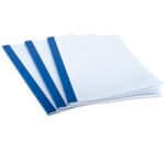 Chemise à reliure thermique aspect cuir A4, 1,5mm, bleu