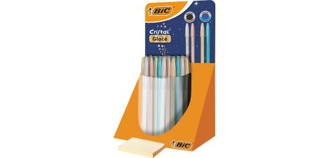 BIC Stylo à bille Cristal Glacé, présentoir de 40