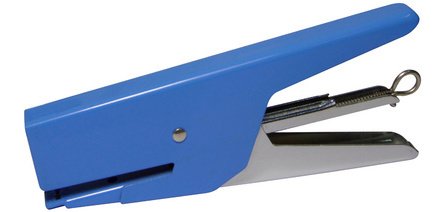 Pince agrafeuse, capacité: 12 feuilles, bleu