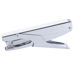 Pince agrafeuse, capacité: 16 feuilles, argent/blanc