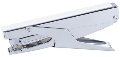 Heftzange, Kapazität: 16 Blatt, Silber/Weiß