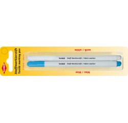 Marqueur pour textile, set de 2, blanc & bleu