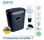 Destructeur de documents Crosscut 7, particules, noir