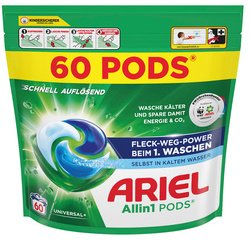 Lessive capsules All-in-1 Universal+, 60 lavages