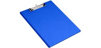 Porte-bloc à pince, avec revêtement film, A4