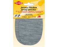 Patch thermocollant jersey, noir
