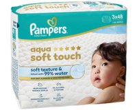 Lingette humide aqua soft touch, pack de 3