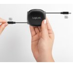 Câble USB 2.0, USB-C - USB-C, rétractable
