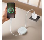 Câble USB 2.0, USB-C - USB-C, rétractable