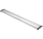 Passe-câbles de sol, alu & ABS, 754 mm, argent