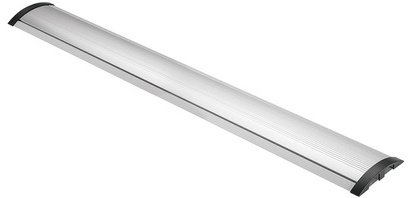 Passe-câbles de sol, alu & ABS, 754 mm, argent