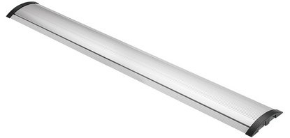 Passe-câbles de sol, alu & ABS, 754 mm, argent