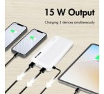 Powerbank, 10.000 mAh, 2x USB-A, 2x USB-C