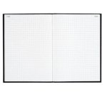 Registre 297X210 Quadrillé 300 pages foliotées - Noir toilé