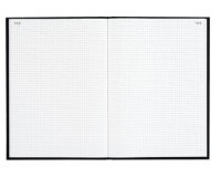 Registre 340X225 Quadrillé 200 pages foliotées - Noir toilé