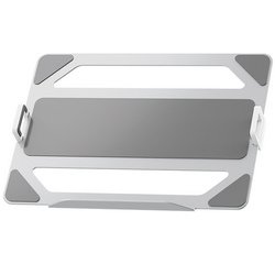 Support de laptop pour bras pour écran, argent