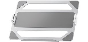 Support de laptop pour bras pour écran, argent