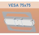 Support de laptop pour bras pour écran, argent