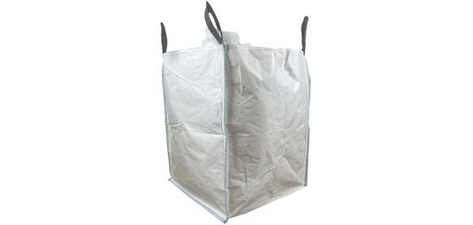 Big Bag avec jupe & goulotte, 900 x 900 mm, blanc