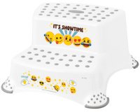 kids Marchepied 'igor emoji showtime', blanc