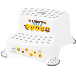 kids Marchepied 'igor emoji showtime', blanc