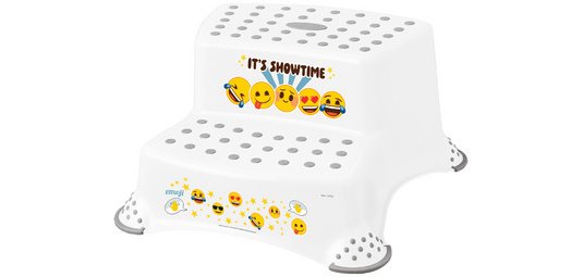 kids Marchepied 'igor emoji showtime', blanc