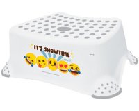 kids Marchepied 'tomek emoji showtime', blanc