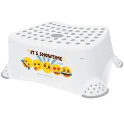 kids Marchepied 'tomek emoji showtime', blanc
