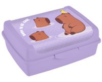 Boîte à goûter 'carla midi capybara', soft purple