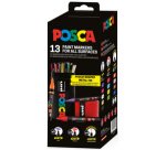 Marqueur à pigment, tube en métal de 13 pièces