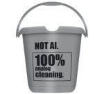 Seau à motif 'ilvie not AI', rond, 10 litres