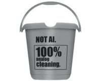 Seau à motif 'ilvie not AI', rond, 10 litres