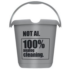 Emmer met motief 'ilvie not AI', rond, 10 liter