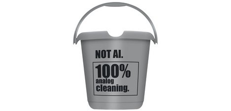 Seau à motif 'ilvie not AI', rond, 10 litres