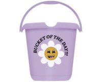 Seau à motif 'ilvie happy flower', rond, 10 litres