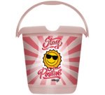 Seau à motif 'ilvie emoji best day', rond, 10 litres