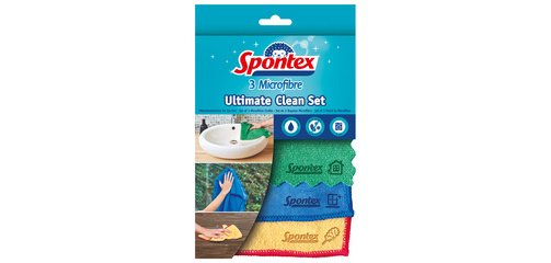 Chiffon microfibres Ultimate Clean, set de 3