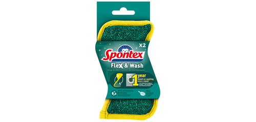 Flex & Wash Sponge, pack of 2