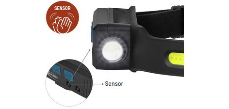 Lampe frontale LED HD240RS, 240 lumens, rechargeable