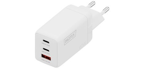 USB GaN Netzladegerät, 2x USB-C / 1x USB-A, 67 W