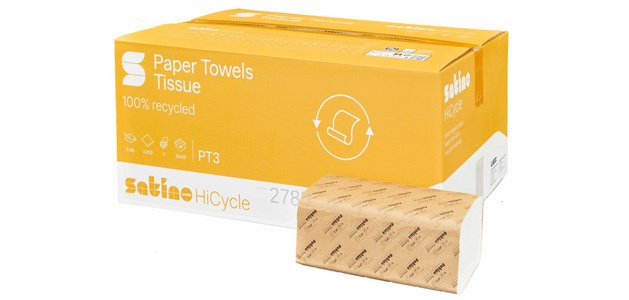 Papier essuie-mains HiCycle, 250 x 230 mm
