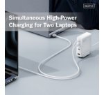 Chargeur secteur USB GaN, 3x USB-C / 1x USB-A, 140 W