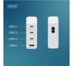 Chargeur secteur USB GaN, 3x USB-C / 1x USB-A, 140 W
