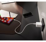 Chargeur secteur USB GaN, USB-C/USB-A, 30 W, blanc